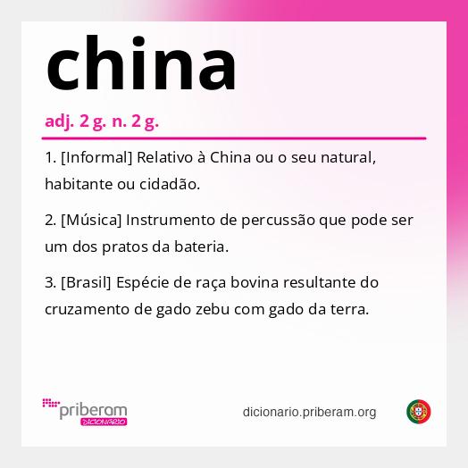 Significado de china